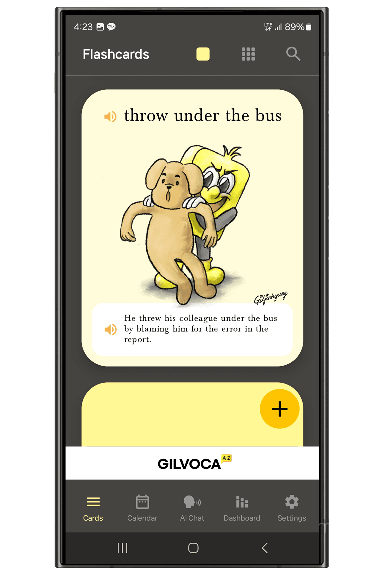 AI English learning app GILVOCA logo